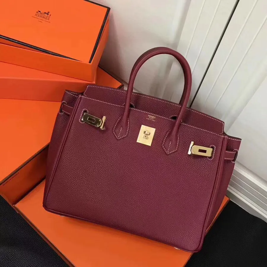 Hermès Birkin Bucket Bag in Grained Calfskin