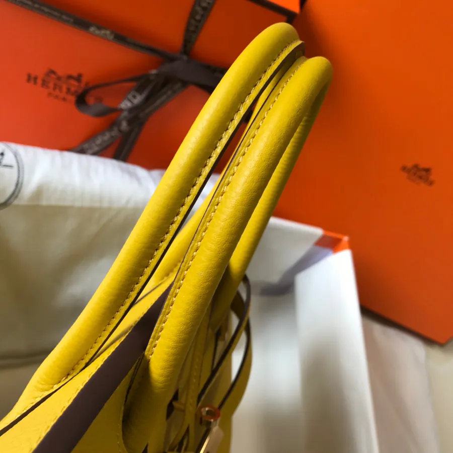 Hermès Birkin Bucket Bag in Grained Calfskin