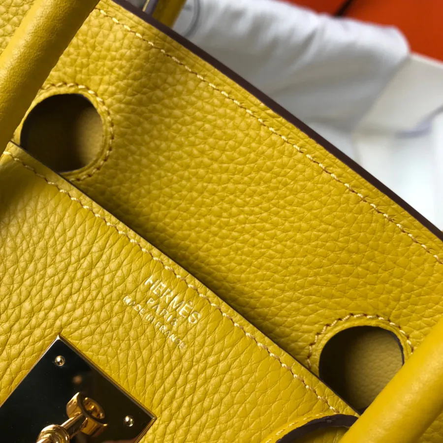 Hermès Birkin Bucket Bag in Grained Calfskin