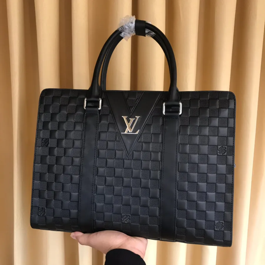V Brand Men's Wallet with Smooth Leather Trim and Spacious Interior
