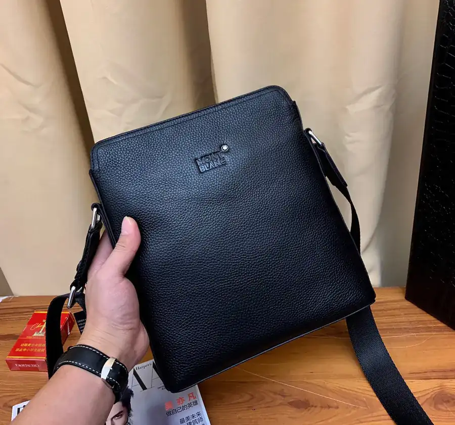 Original Leather Montblanc Tote Unique Style