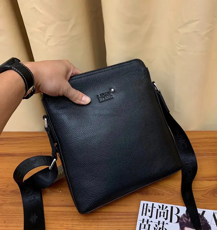 Original Leather Montblanc Tote Unique Style