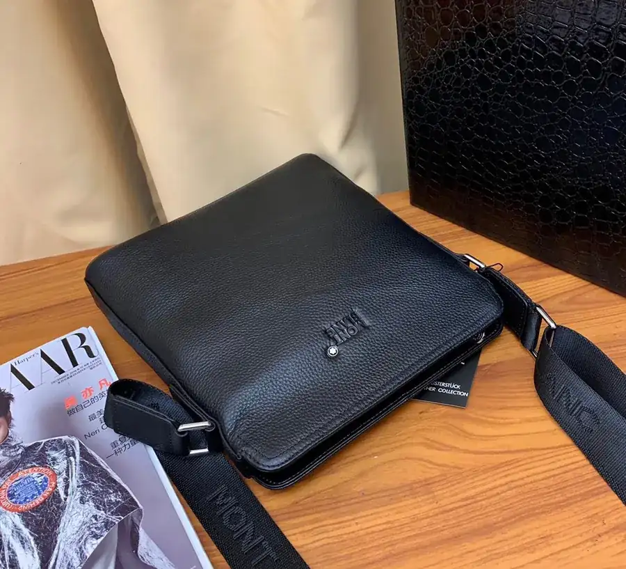 Original Leather Montblanc Tote Unique Style