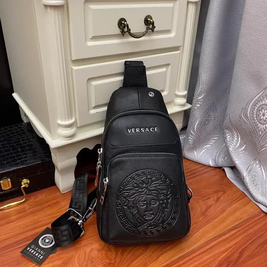 Versace Bucket Bag in Premium Full Grain Calfskin