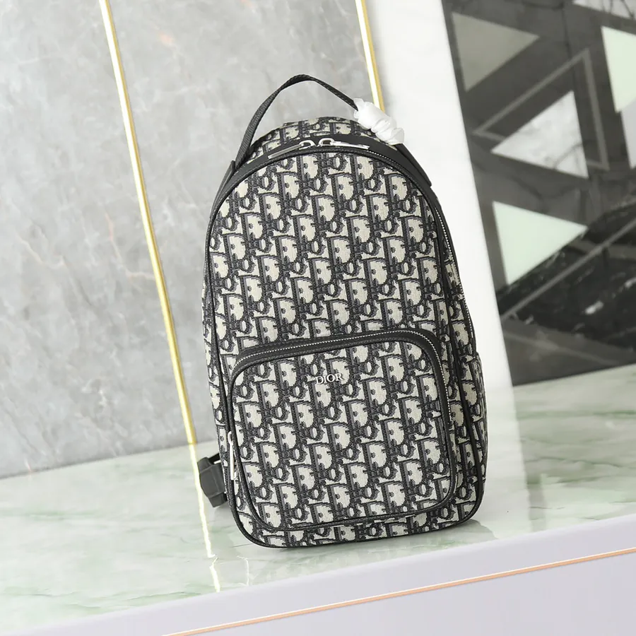 Rider Inspired Crossbody & Shoulder Bag with Oblique Print