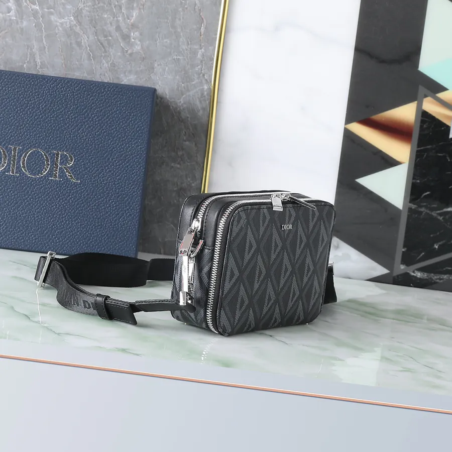 Marc Bohan Diamond Messenger Bag with Cistian Strap