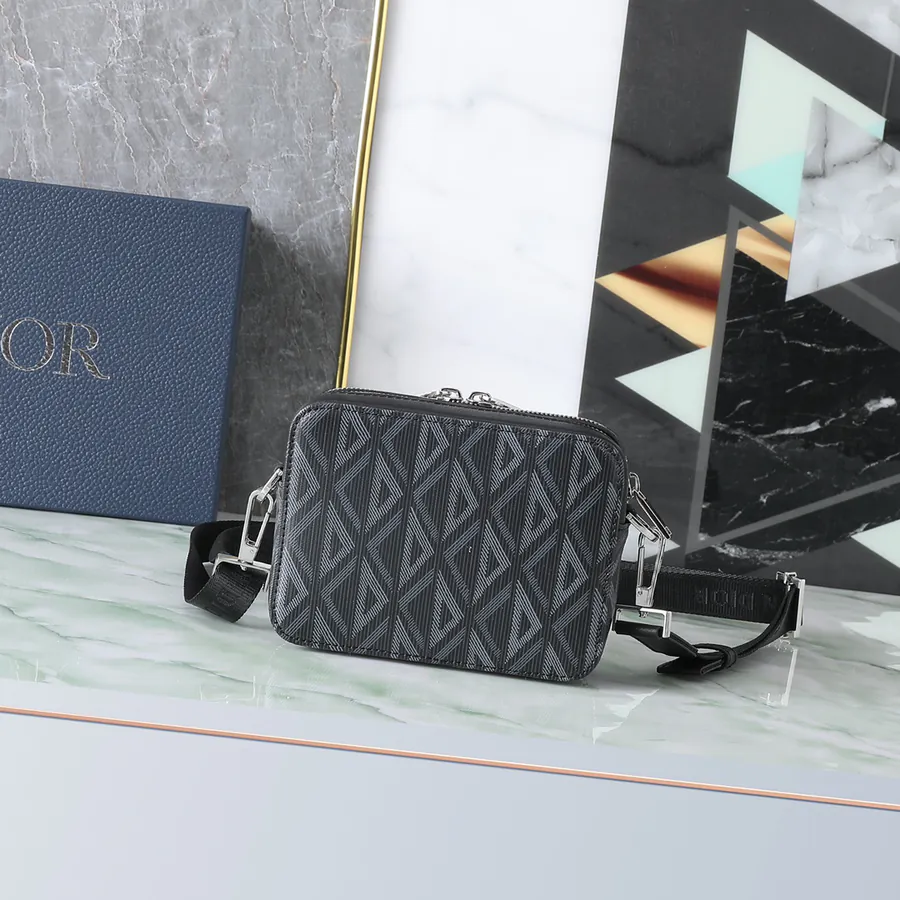 Marc Bohan Diamond Messenger Bag with Cistian Strap