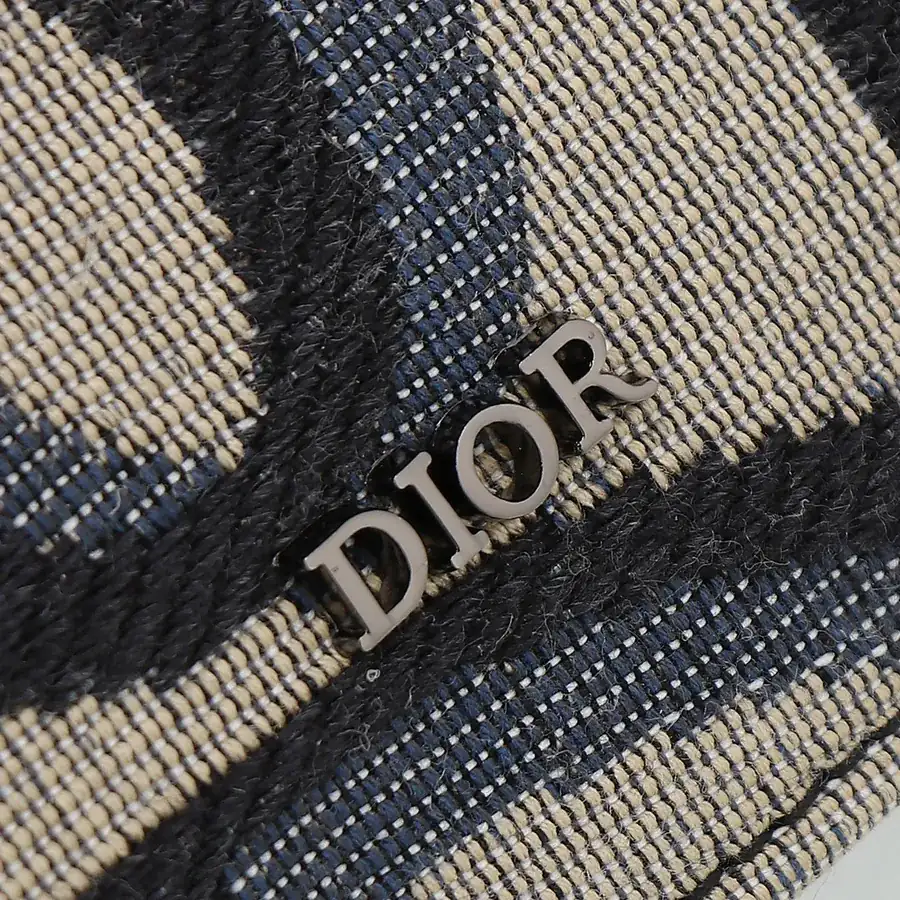 Dior Oblique Print Bucket Bag in Beige and Black