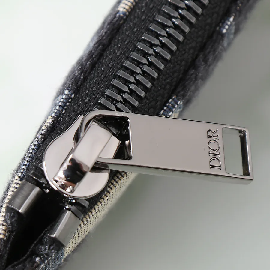 Dior Oblique Print Bucket Bag in Beige and Black
