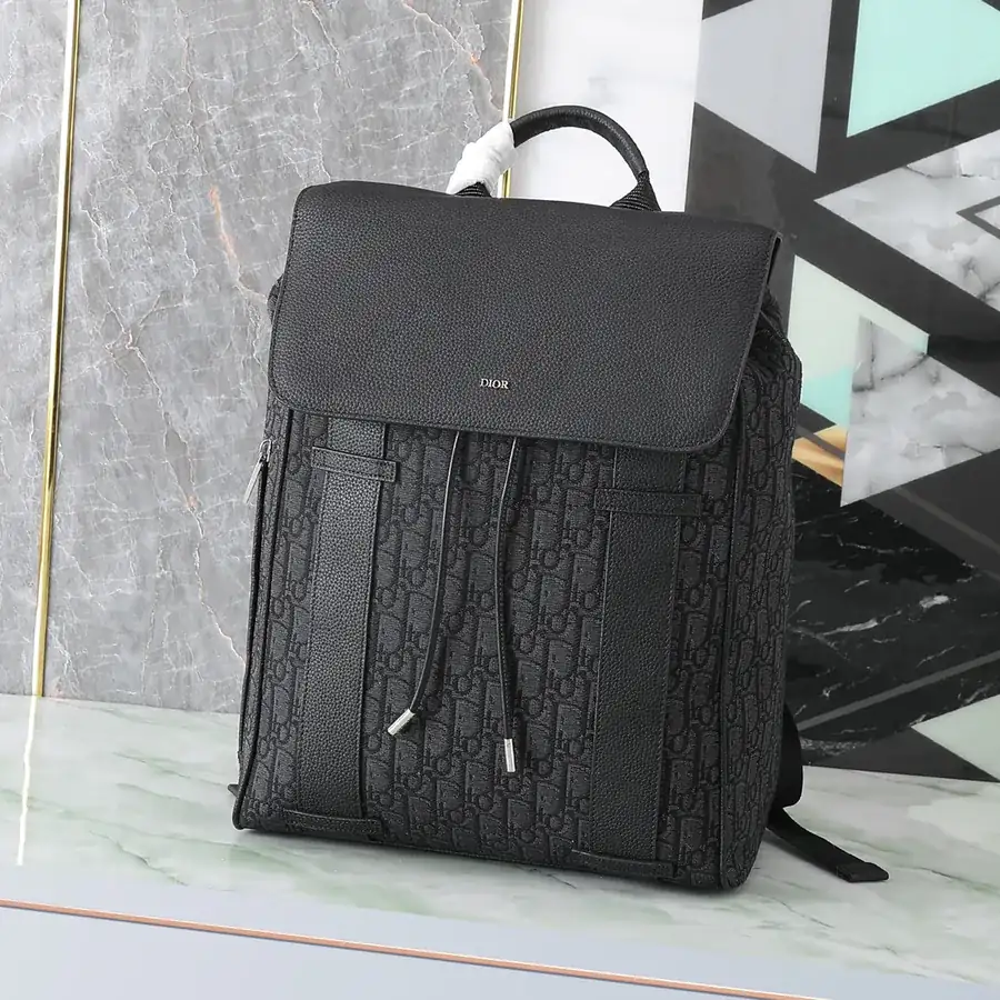 Dior Oblique Men's Shoulder Bag with Dual Strap