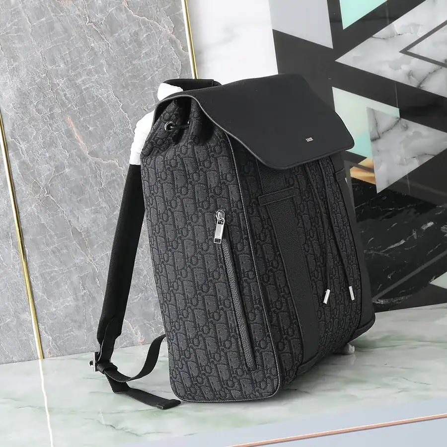 Dior Oblique Men's Shoulder Bag with Dual Strap