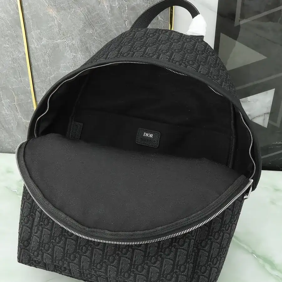 Men's OBLIQUE Shoulder Bag with Grained Calfskin Trim