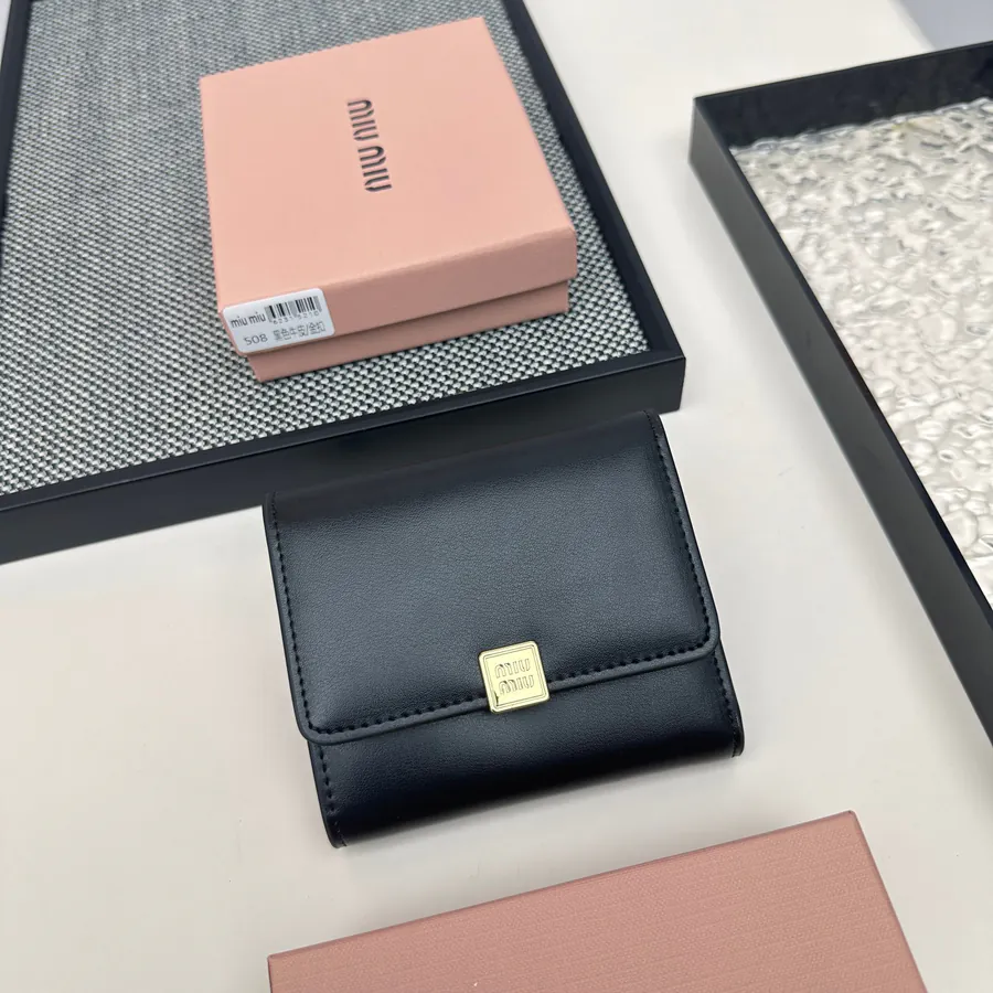 Miu Miu Three Fold Wallet Premium Leather, Stylish Design
