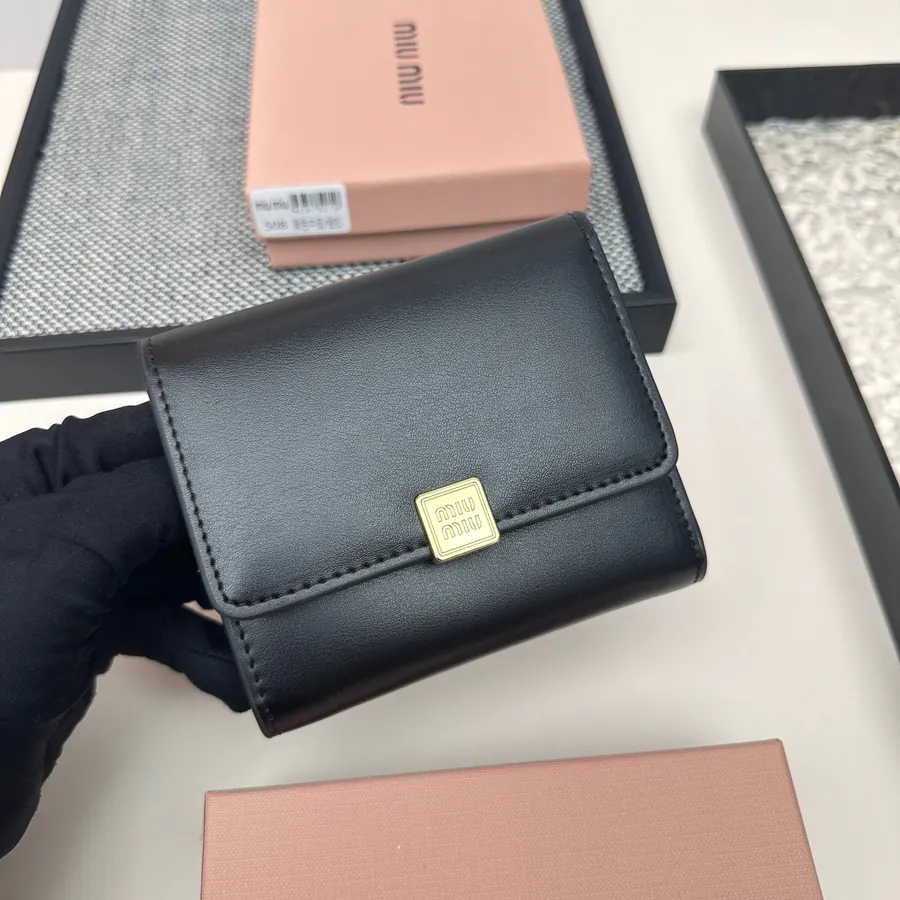 Miu Miu Three Fold Wallet Premium Leather, Stylish Design