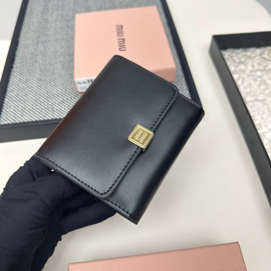 Miu Miu Three Fold Wallet Premium Leather, Stylish Design