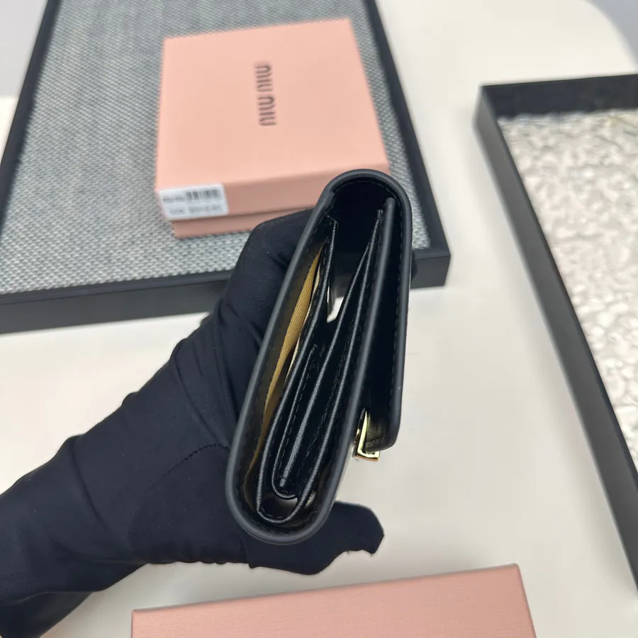 Miu Miu Three Fold Wallet Premium Leather, Stylish Design