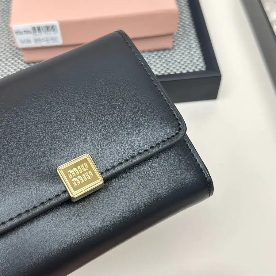 Miu Miu Three Fold Wallet Premium Leather, Stylish Design