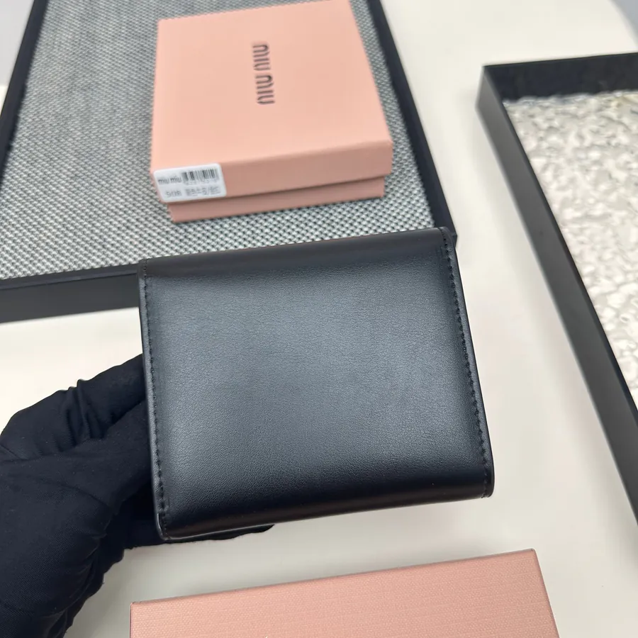 Miu Miu Three Fold Wallet Premium Leather, Stylish Design
