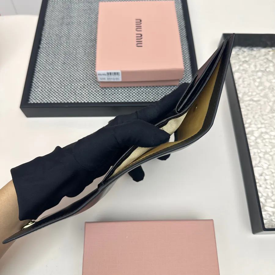 Miu Miu Three Fold Wallet Premium Leather, Stylish Design