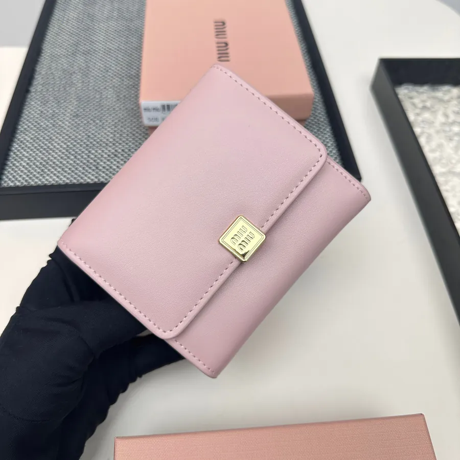 Miu Miu Three Fold Wallet Premium Leather, Colorful