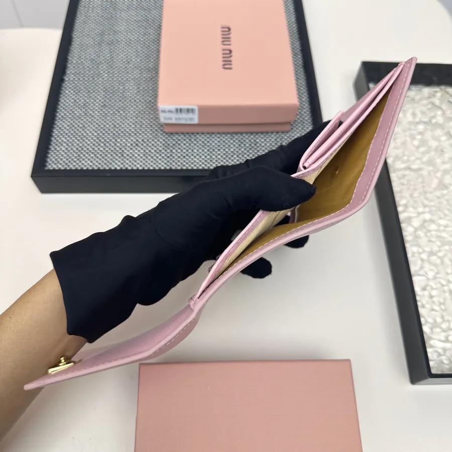 Miu Miu Three Fold Wallet Premium Leather, Colorful