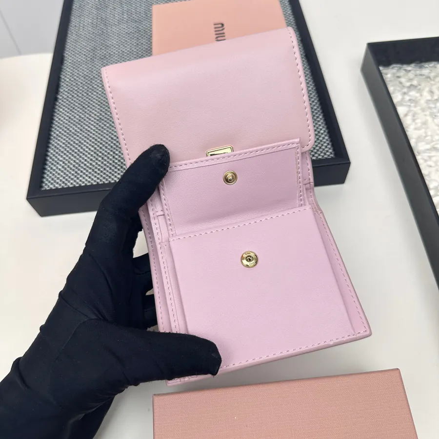 Miu Miu Three Fold Wallet Premium Leather, Colorful