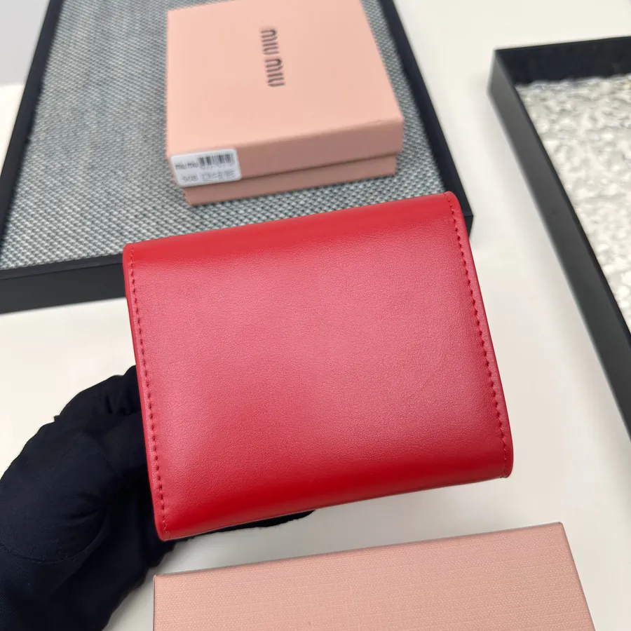 Miu Miu Three Fold Wallet Premium Leather, Stylish Design