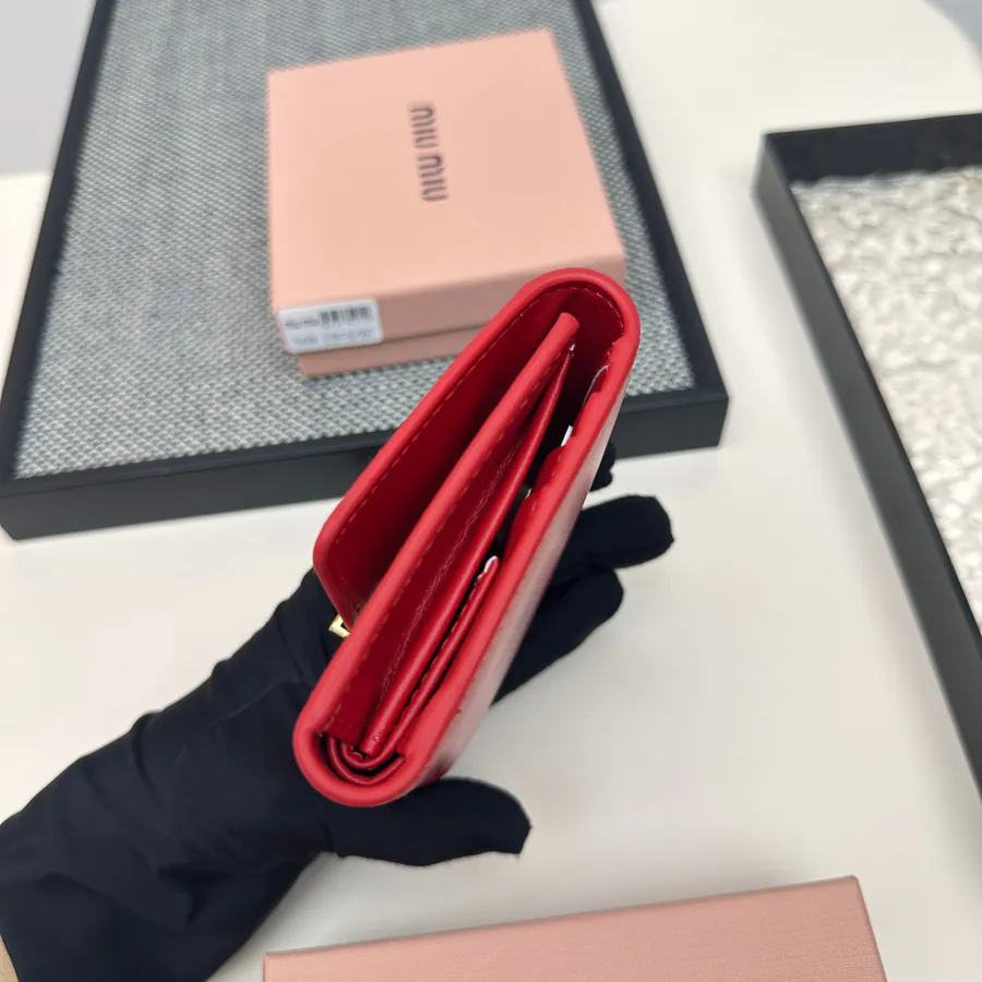 Miu Miu Three Fold Wallet Premium Leather, Stylish Design