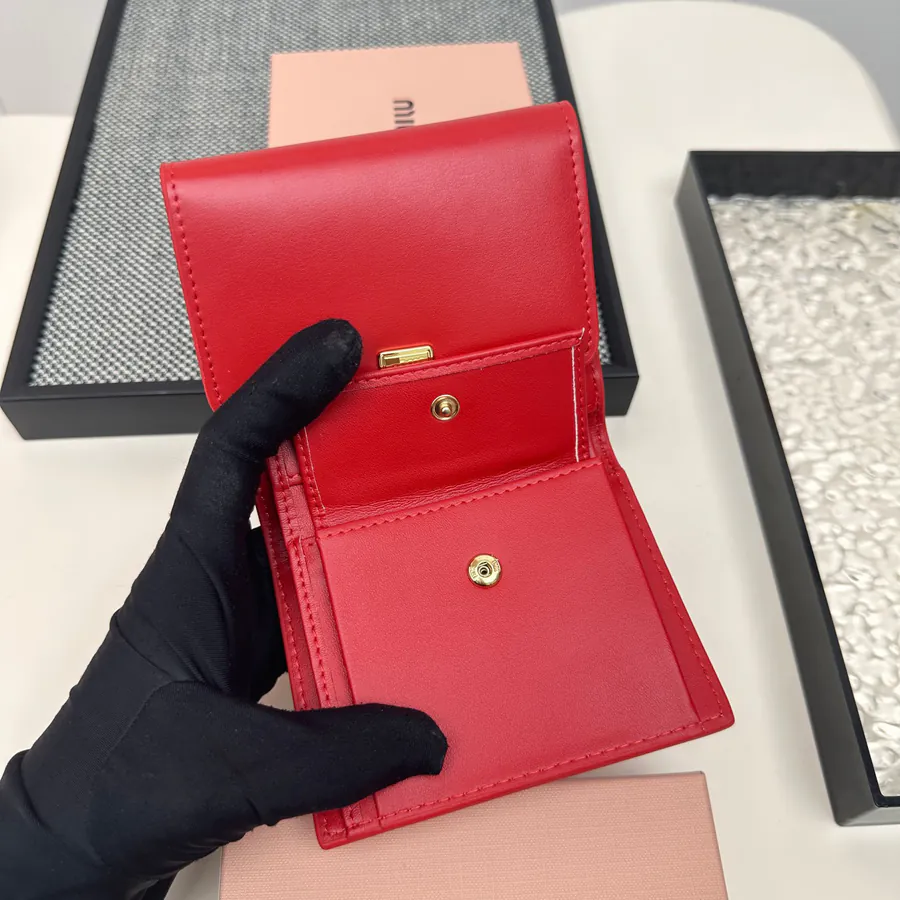 Miu Miu Three Fold Wallet Premium Leather, Stylish Design