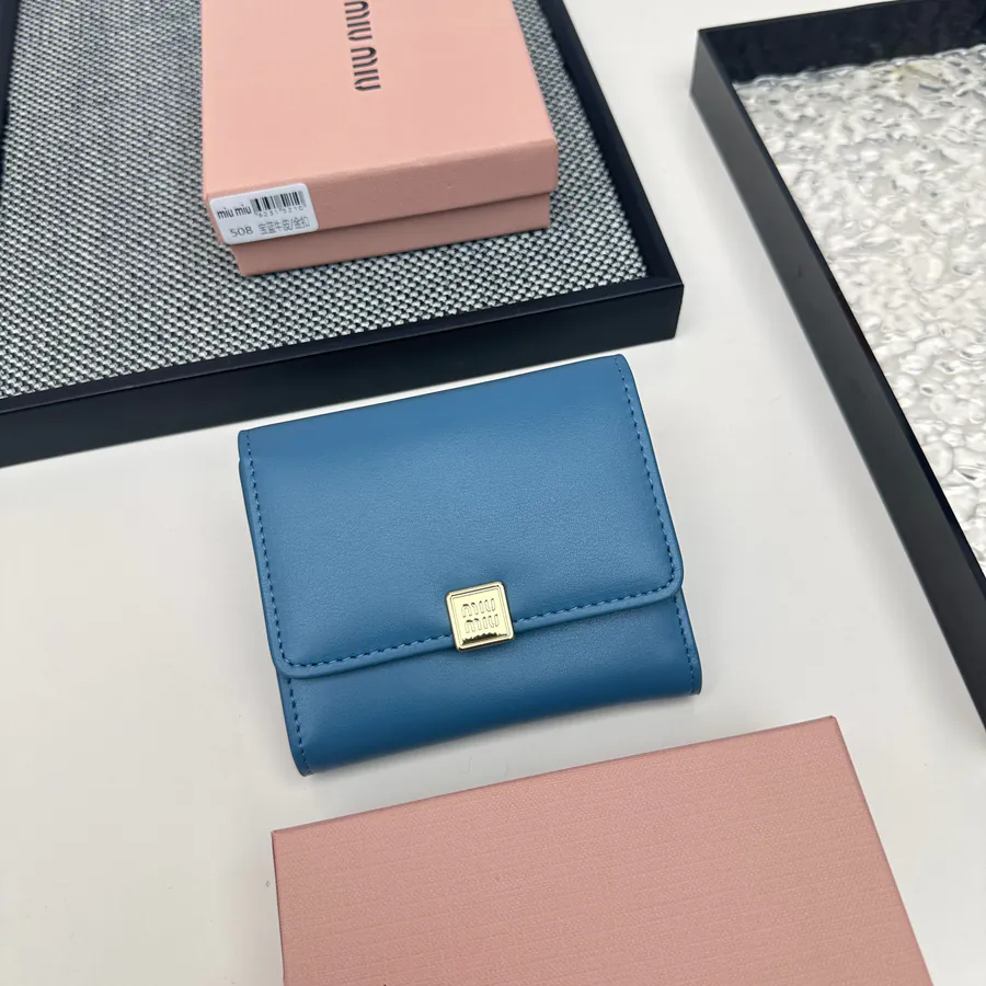 Miu Miu Three Fold Wallet Premium Leather, Stylish Design