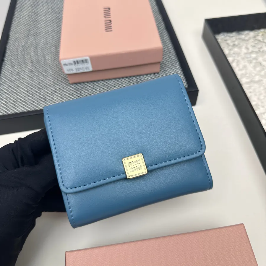 Miu Miu Three Fold Wallet Premium Leather, Stylish Design