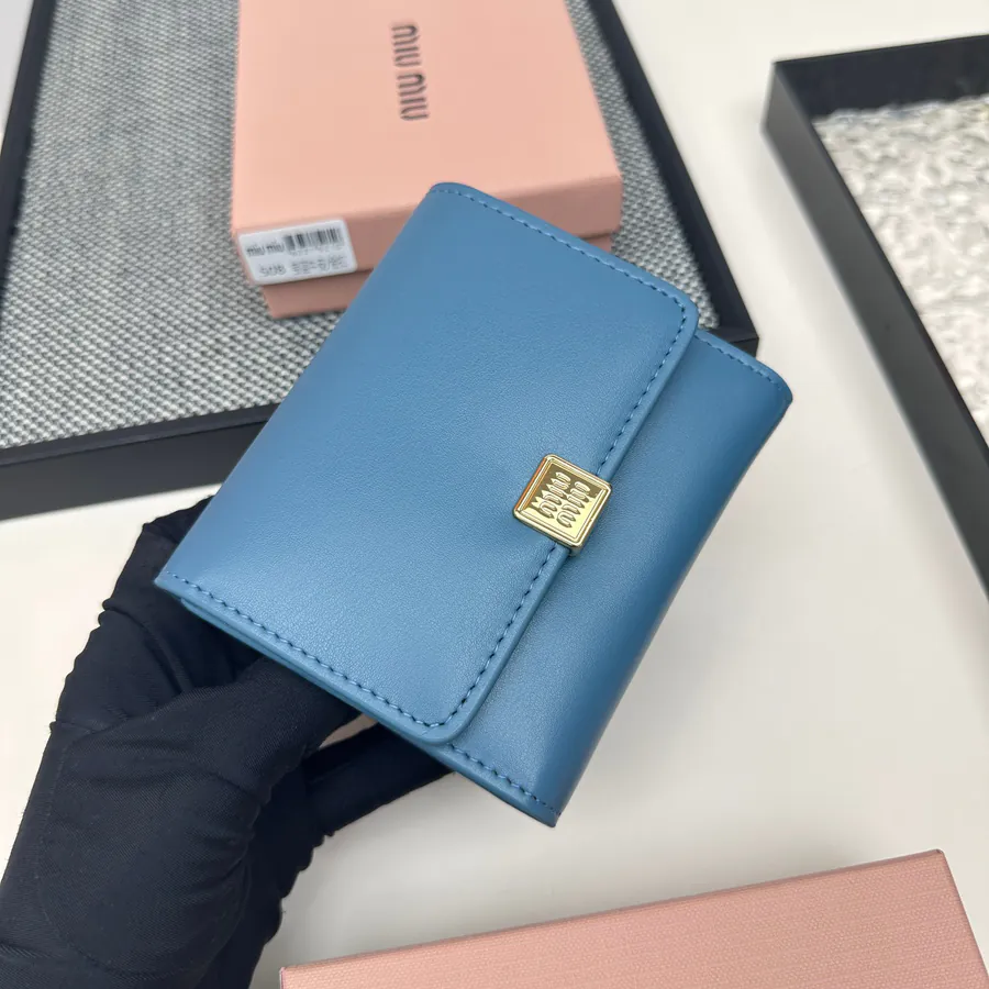 Miu Miu Three Fold Wallet Premium Leather, Stylish Design