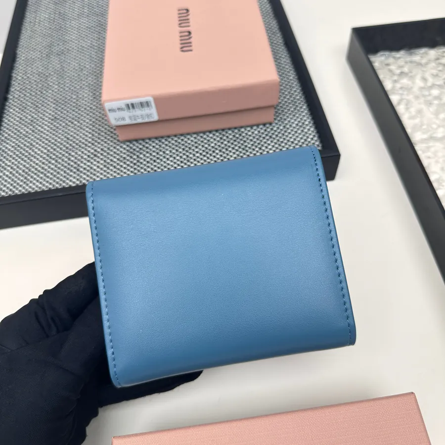 Miu Miu Three Fold Wallet Premium Leather, Stylish Design