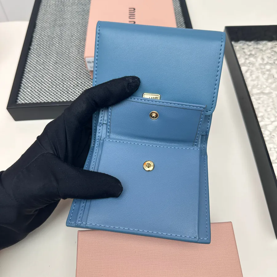 Miu Miu Three Fold Wallet Premium Leather, Stylish Design