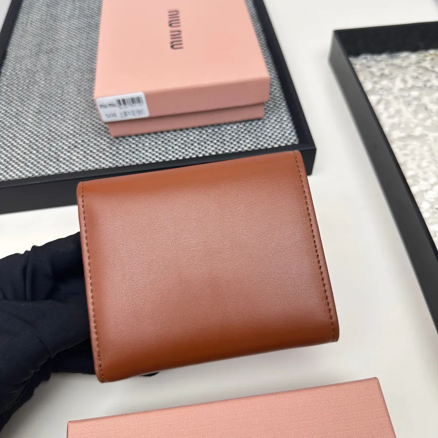 Miu Miu Three Fold Wallet Premium Leather, Colorful