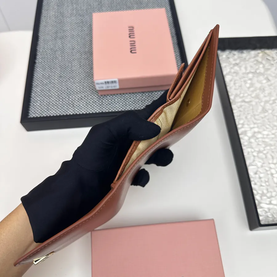 Miu Miu Three Fold Wallet Premium Leather, Colorful