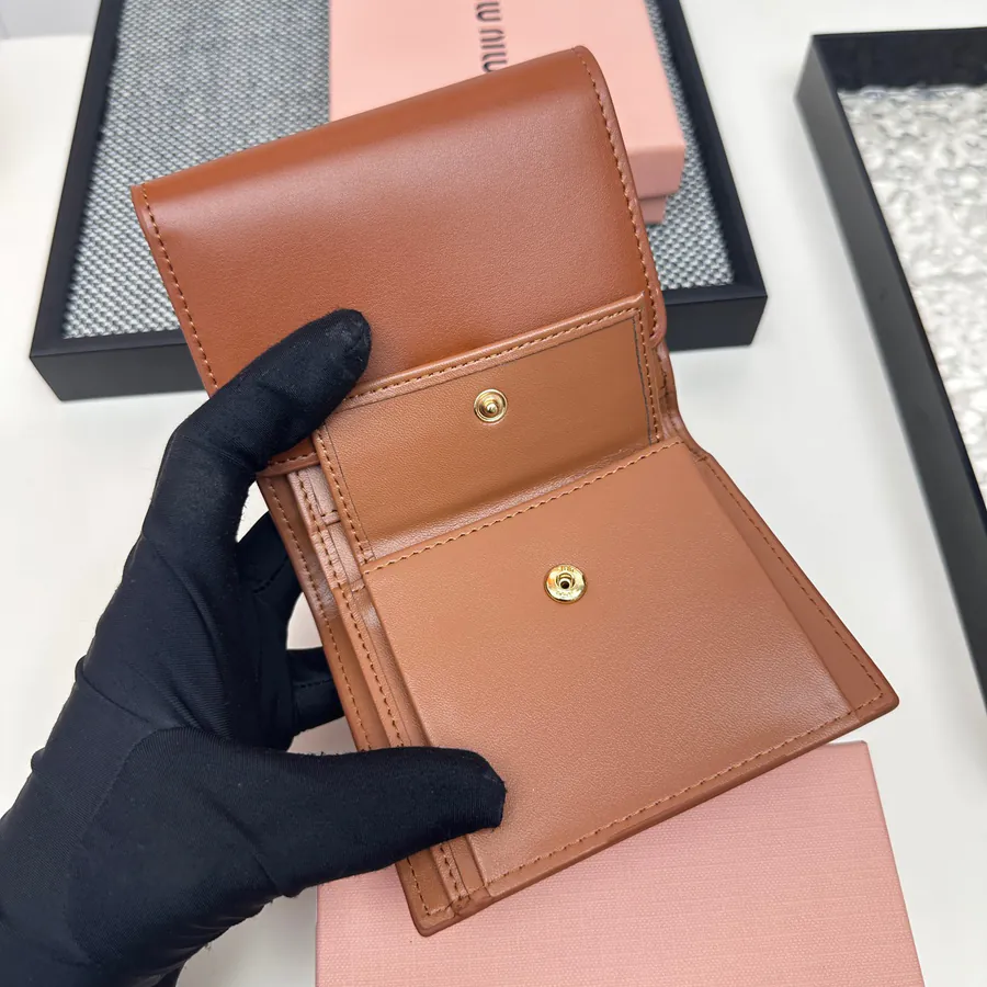 Miu Miu Three Fold Wallet Premium Leather, Colorful