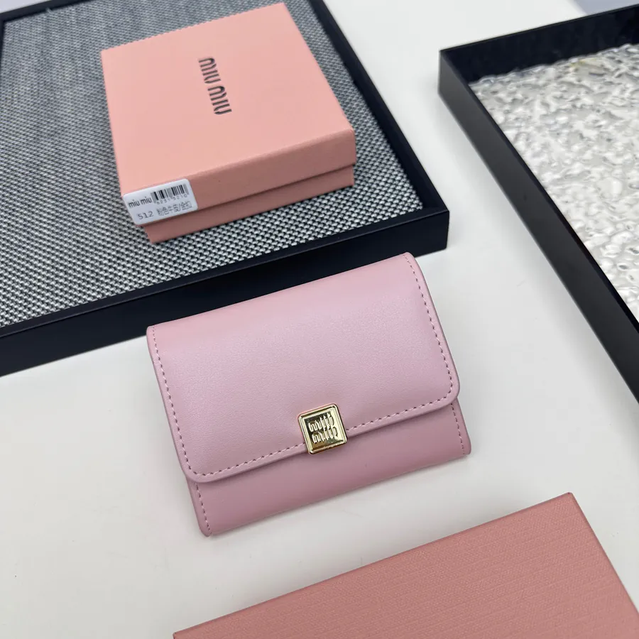 Miu Miu Foldable Wallet Premium Leather, Stylish Design