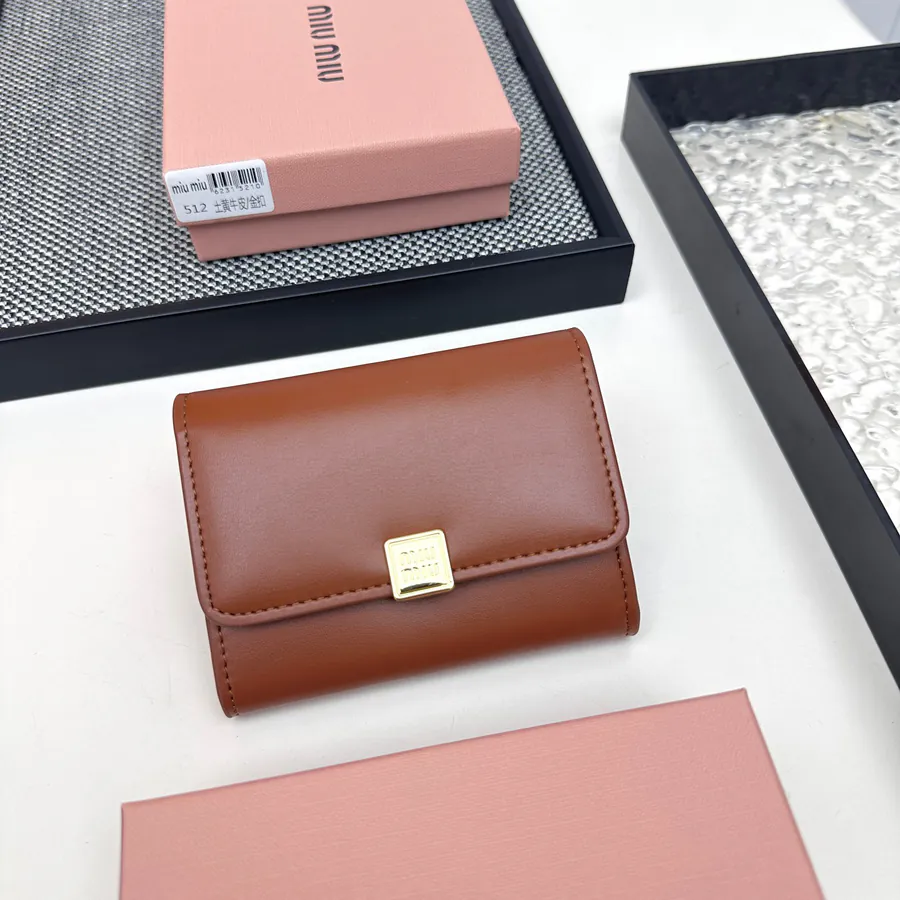 Miu Miu Foldable Wallet Premium Leather, Stylish Design
