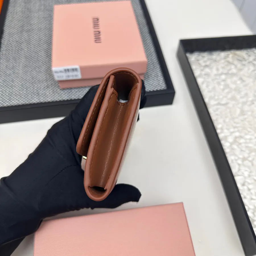 Miu Miu Foldable Wallet Premium Leather, Stylish Design