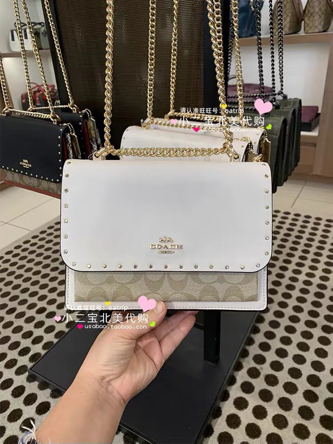 Coach Klare Chain Embellished Briefcase