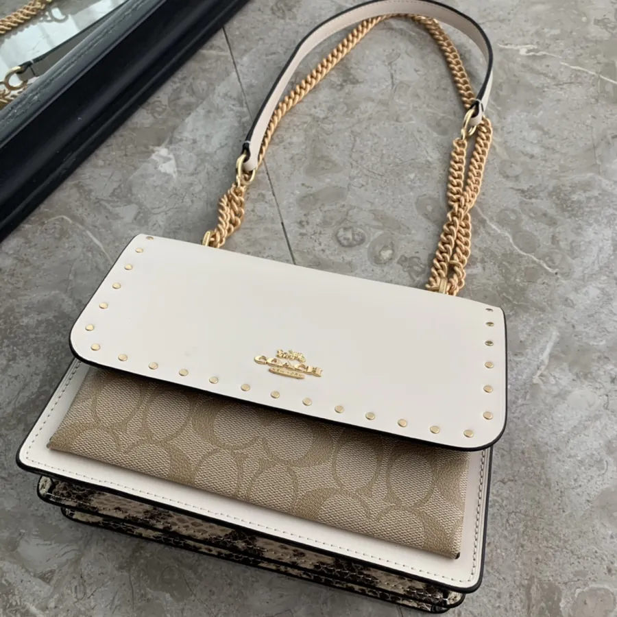 Coach Klare Chain Embellished Briefcase