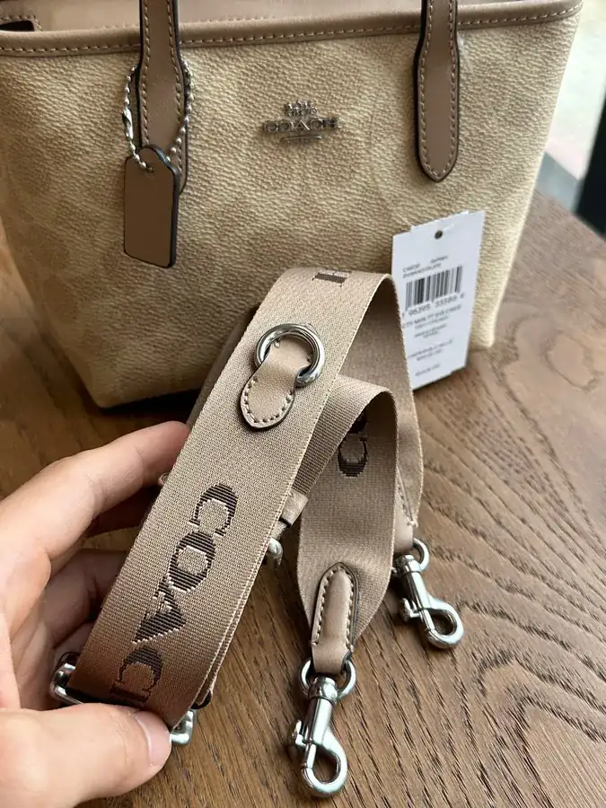 Coa*h New Mini City Mini Tote Crossbody Bag