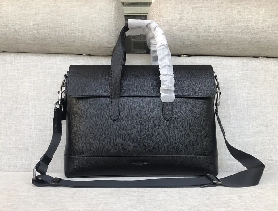 Coach Men's Briefcase Classic Leather Business Bag