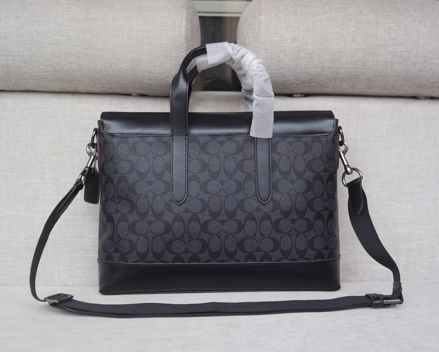 Coach 77858 Men's Large Flip Top Crossbody Briefcase