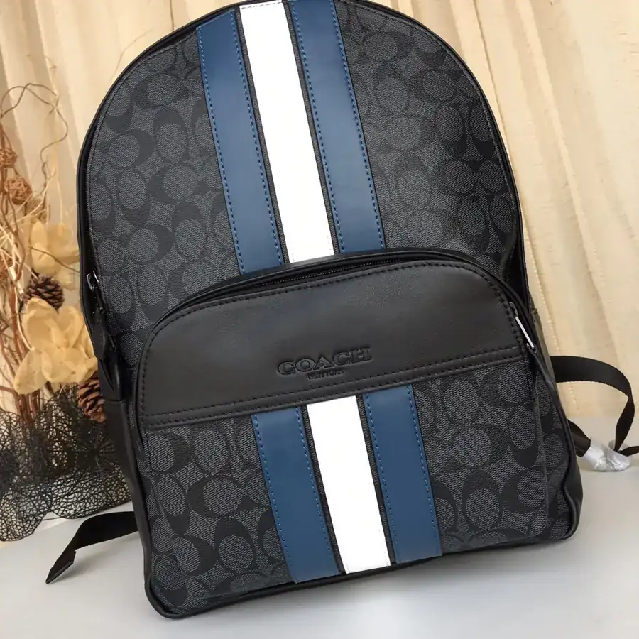 Coach Men's Travel Backpack with Compartments