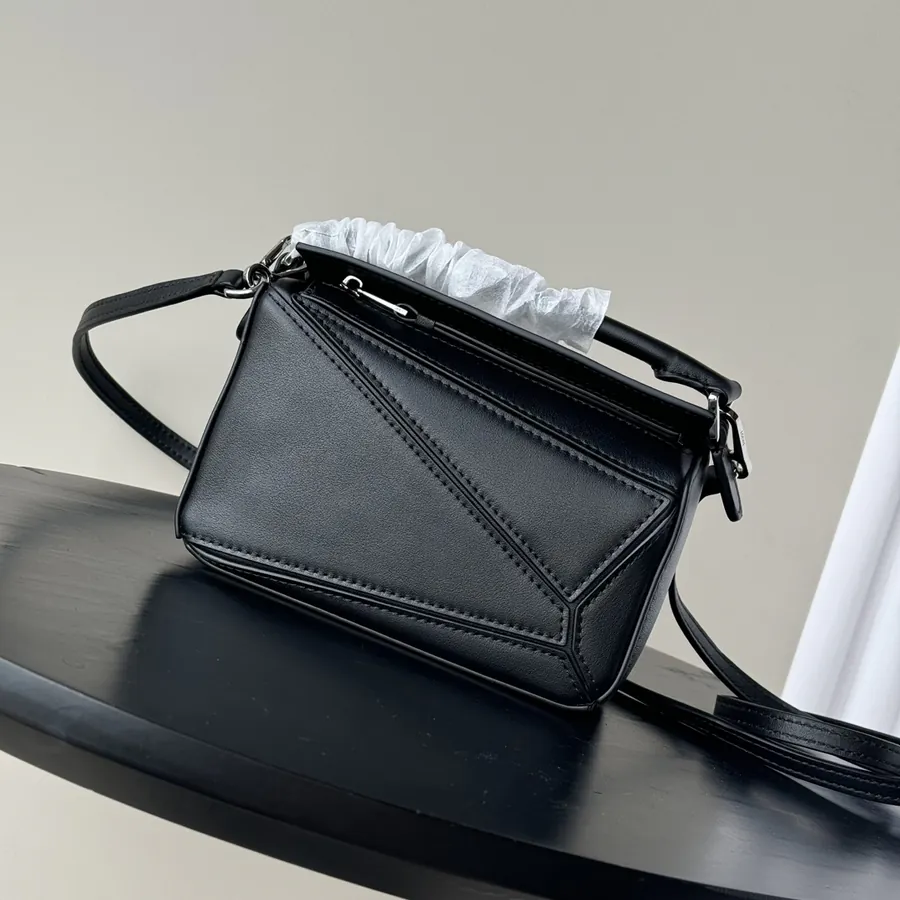 Loewe Puzzle Mini Grained Leather Crossbody Bag
