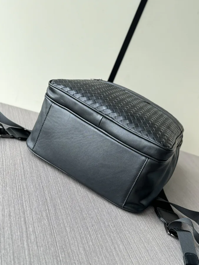 BV Handmade Bucket Bag Premium Leather, Black, 6768