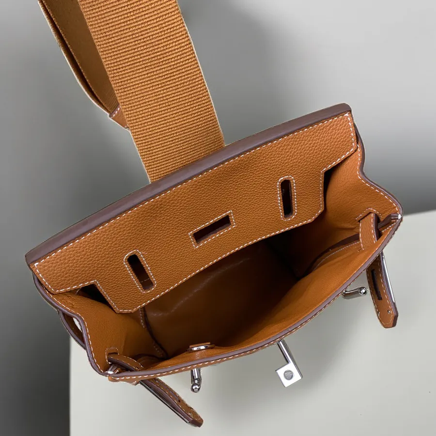 2024 New Hermes Full Leather Chest Bag Unisex