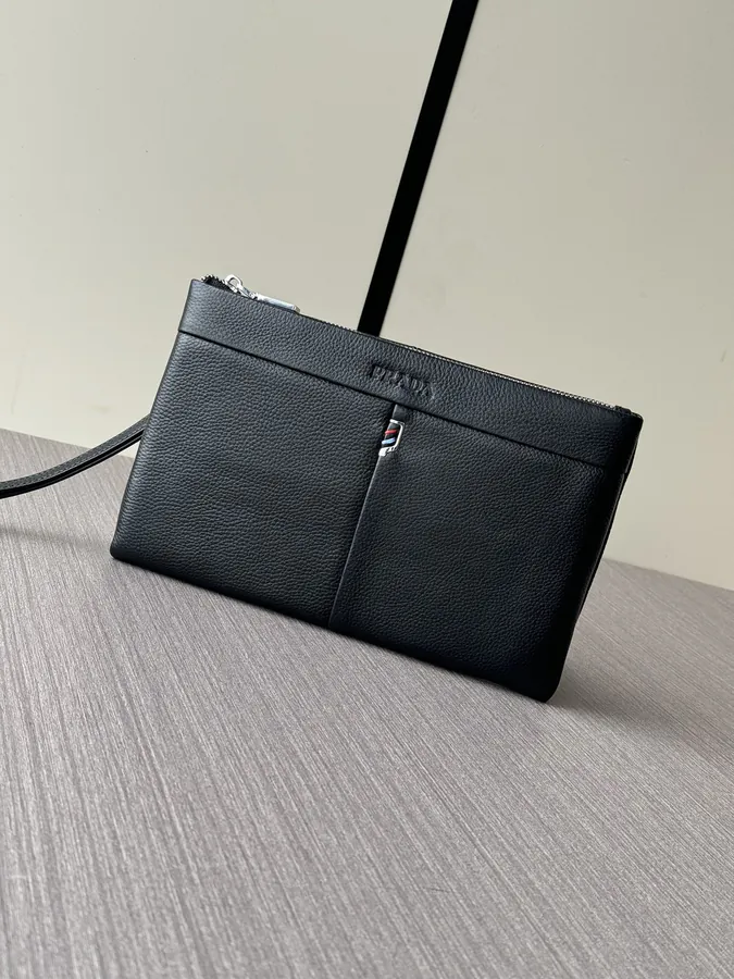 Prada 2003 Handbag Premium Calfskin with Clear Logo and High Quality Hardware